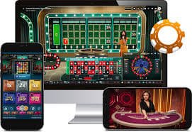 Live dealer blackjack table with real dealer